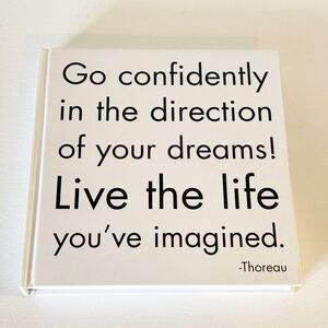 Quotable Cards Thoreau Walden Quote Journal Blank Acid Free 200 Pages Lined New